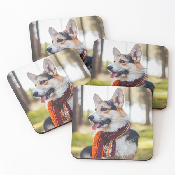 Item preview, Welsh Corgi Pembroke in the autumn wearing a scarf designed and sold by WeightPulling.