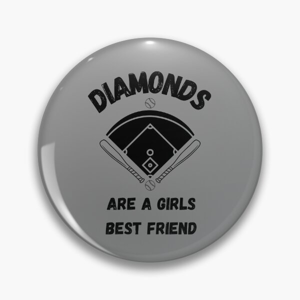 Artikelvorschau, Diamanten sind die beste Freundin eines Mädchens Baseball T-Shirt entworfen und verkauft von DucksOnAPond.