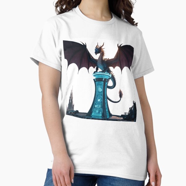 AI Guardian Dragon Protecting the Future Classic T-Shirt