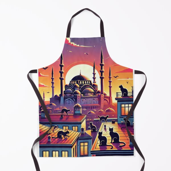 Item preview, Istanbul Turkey Cats Digital Art TravelPoster designed and sold by TravelMarvel.