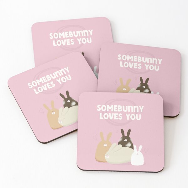 Aperçu de l'œuvre Somebunny vous aime, mignons lapins créée et vendue par Giddy Kipper.