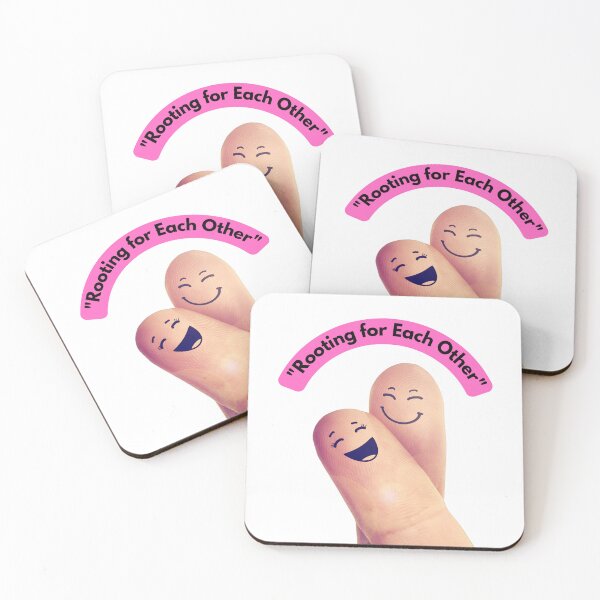 Item preview, "Adorable Finger Art – 'Rooting for Each Other' Friendship Design" designed and sold by ValhallaPrint.