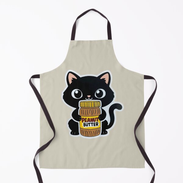 Item preview, Black Cat having Peanut Butter| Nutty Buddy Spread | Gobble Gala designed and sold by Kids GobbleGala.