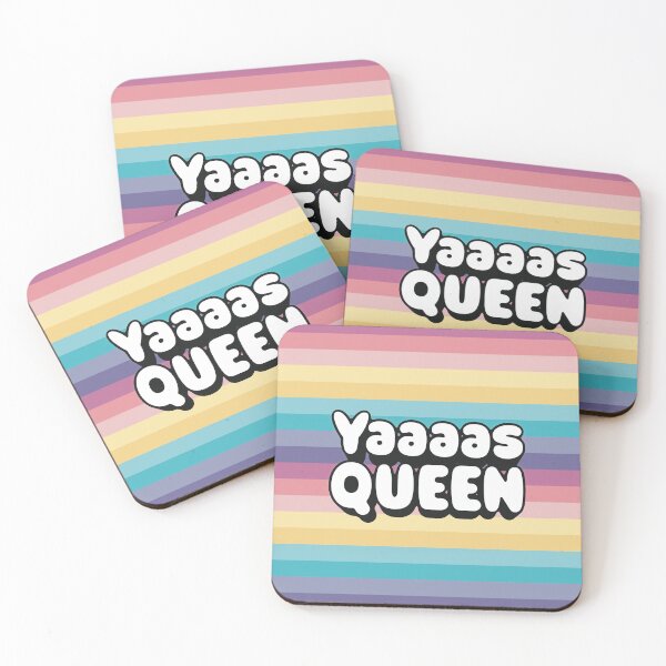 Item preview, Yaaaas Queen pastel rainbow designed and sold by Giddy Kipper.