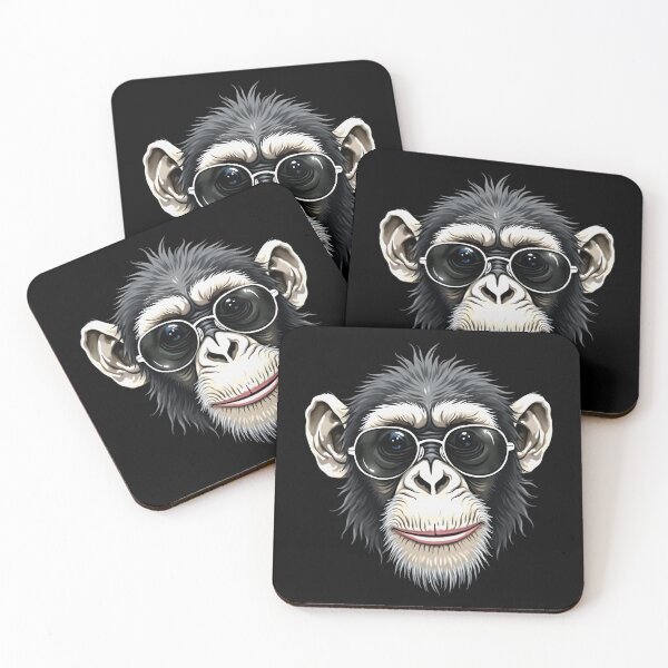 Item preview, Sunglasses Chimpanzee Animal Funny Monkey chimpanzee designed and sold by SlocifieShop.