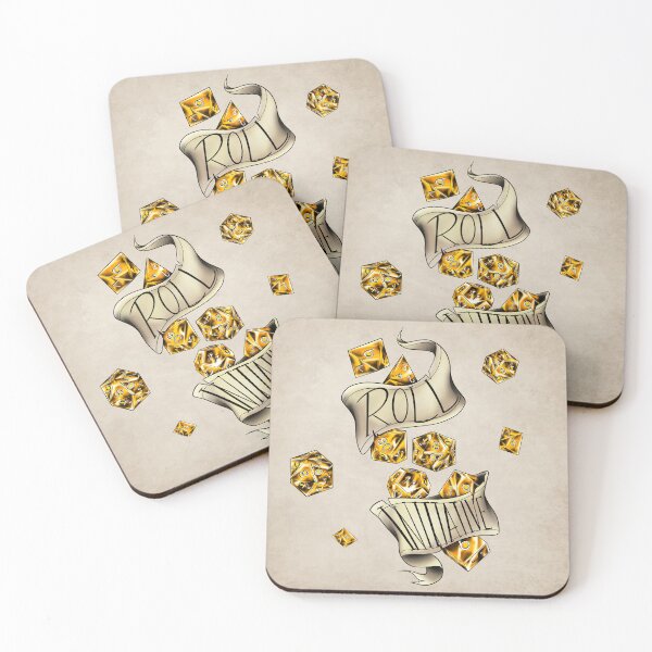 Item preview, DnD Roll Initiative (yellow) designed and sold by RetroCoven.