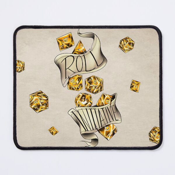 Item preview, DnD Roll Initiative (yellow) designed and sold by RetroCoven.