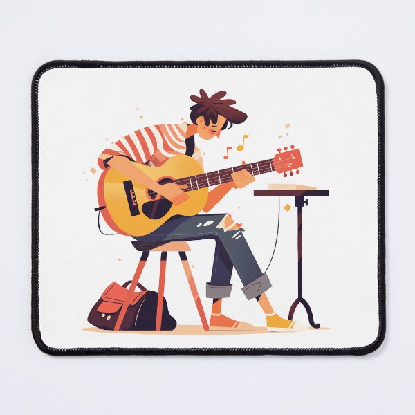 Item preview, Illustration of a boy playing the guitar designed and sold by Redboof.