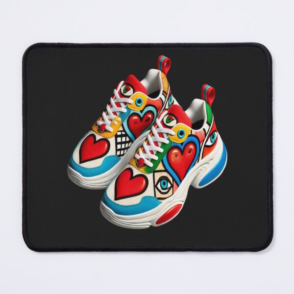 Item preview, Miró-Inspired Valentine's Day Abstract Expressionist Sneakers Reloaded Premium Trendy Best Gift designed and sold by Imaginarium of Chaos falcon88 .