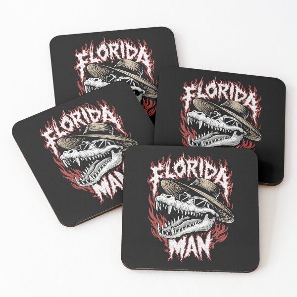 Item preview, Funny Alligator Death Metal Florida Man designed and sold by Mystikos Art.