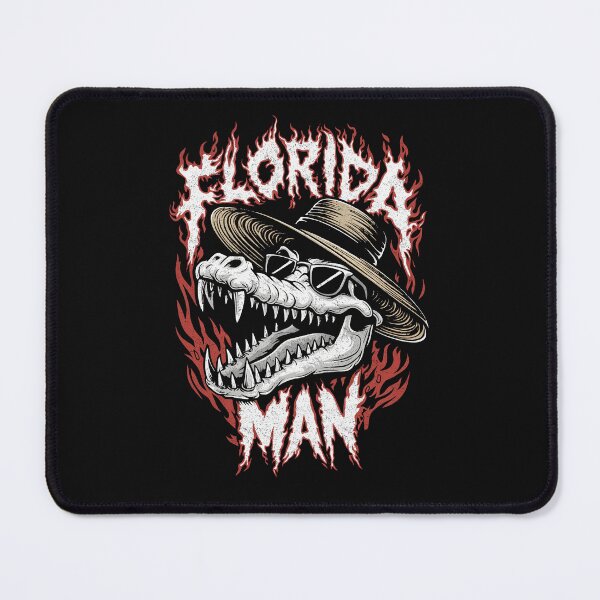 Item preview, Funny Alligator Death Metal Florida Man designed and sold by Mystikos Art.