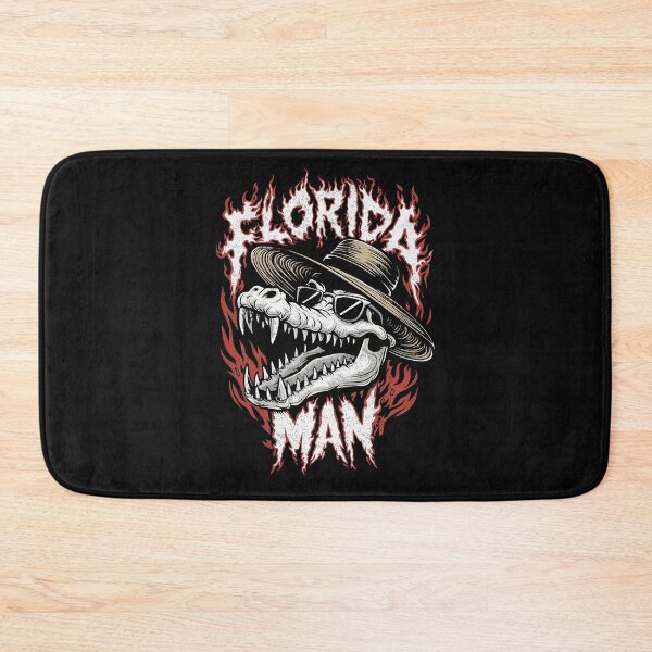 Item preview, Funny Alligator Death Metal Florida Man designed and sold by Mystikos Art.