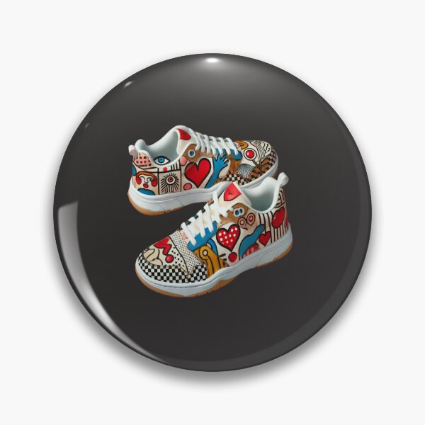Item preview, Miró-Inspired Valentine's Day Surrealist Sneakers Reloaded Premium Trendy Best Gift designed and sold by Imaginarium of Chaos falcon88 .