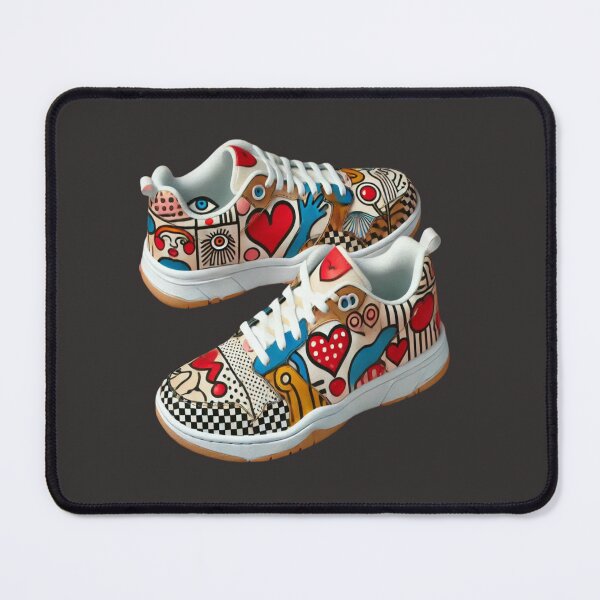 Item preview, Miró-Inspired Valentine's Day Surrealist Sneakers Reloaded Premium Trendy Best Gift designed and sold by Imaginarium of Chaos falcon88 .