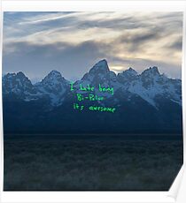Kanye West Ye Album Cover Wyoming Poster
