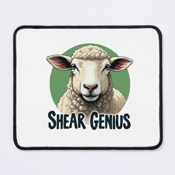 Item preview, Shear Genius - Sheep Shearer Pun Humour designed and sold by TeesYouWant.