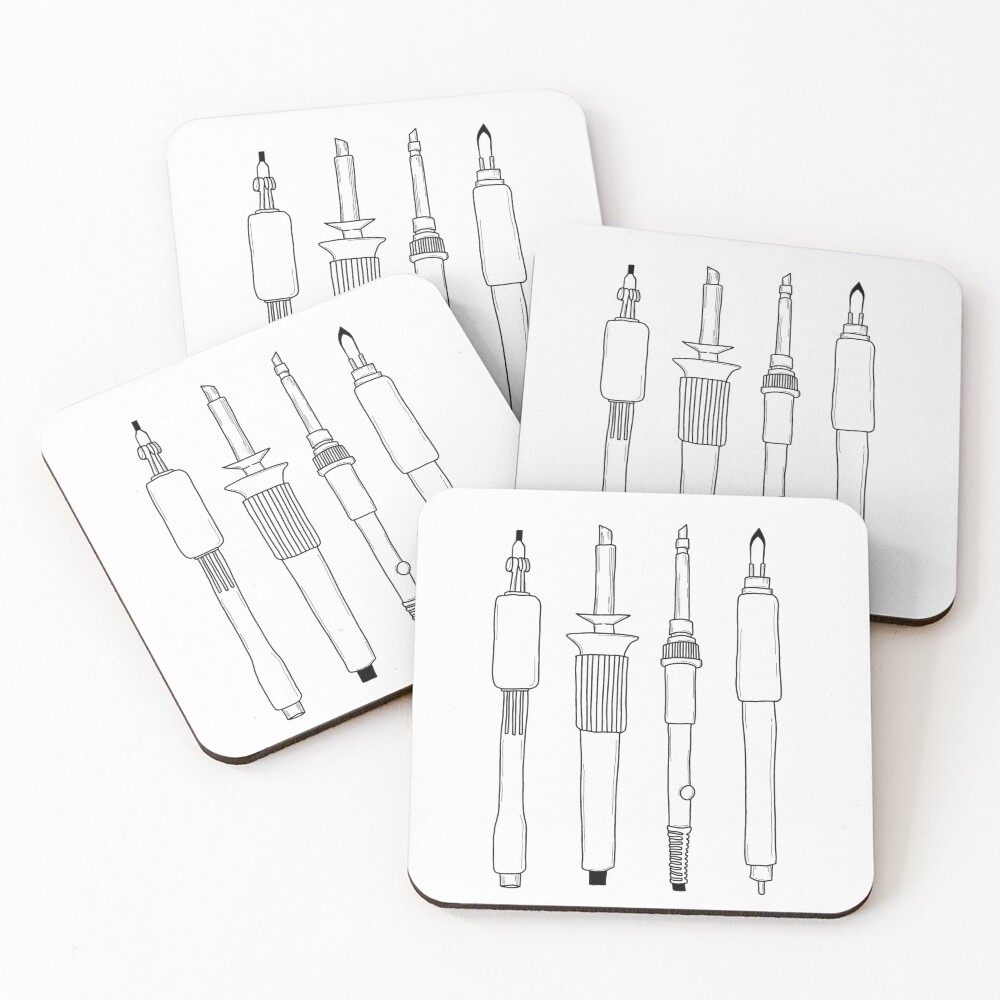 Item preview, Coasters (Set of 4) designed and sold by finelinepyro.