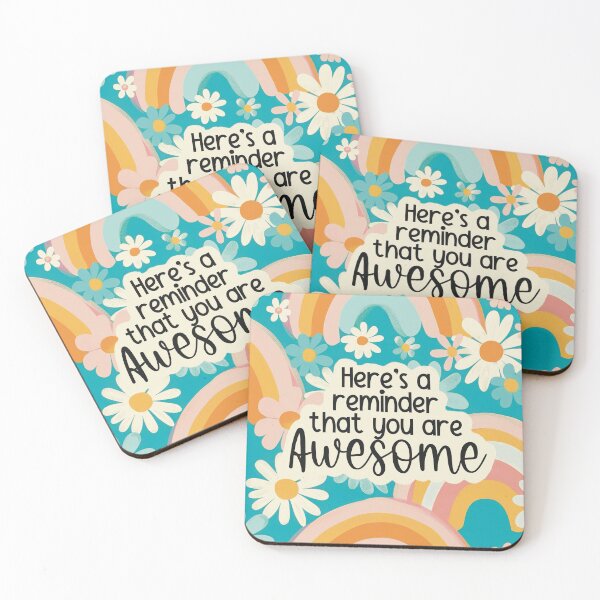 Item preview, You Are Awesome Floral Design designed and sold by Giddy Kipper.