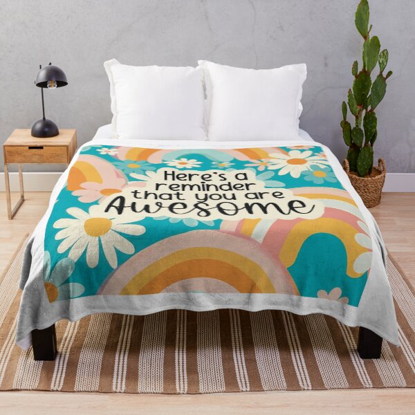 Item preview, You Are Awesome Floral Design designed and sold by Giddy Kipper.