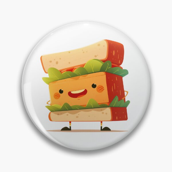 Item preview, Illustration of the character of a sandwich designed and sold by Redboof.