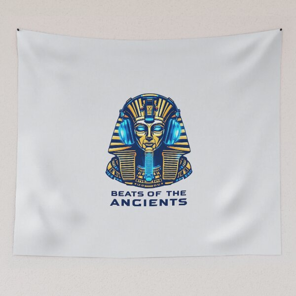 Item preview, Beats of the Ancients: Pharaoh with Headphones designed and sold by Jollys-ArtShop.