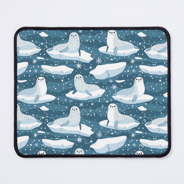 Item preview, Seal Blue Winter Pattern designed and sold by palaco210.