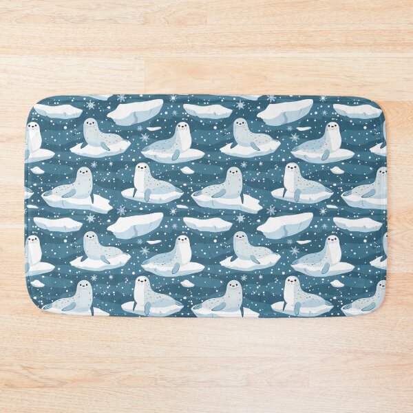 Item preview, Seal Blue Winter Pattern designed and sold by palaco210.