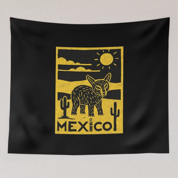 Item preview, Mexico Chupacabra Vintage Desert Folk Art designed and sold by Mystikos Art.