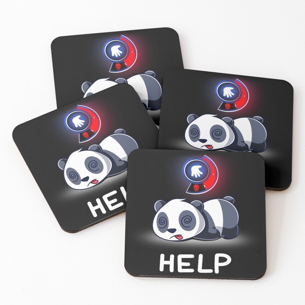 Item preview, Coasters (Set of 4) designed and sold by RedPandaTee.