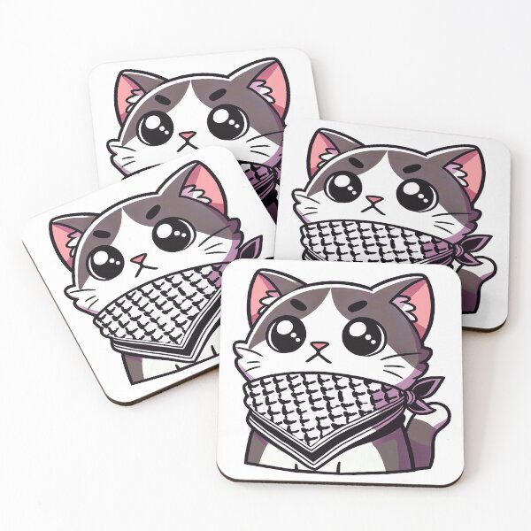 Item preview, Dignified cat wearing the keffiyeh designed and sold by FreshArtFusion.