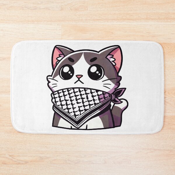 Item preview, Dignified cat wearing the keffiyeh designed and sold by FreshArtFusion.