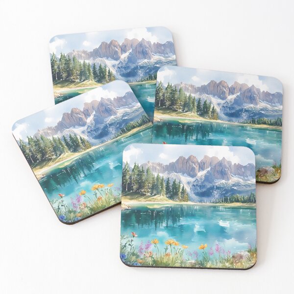 Item preview, Lake Carezza in Watercolors designed and sold by daila70.
