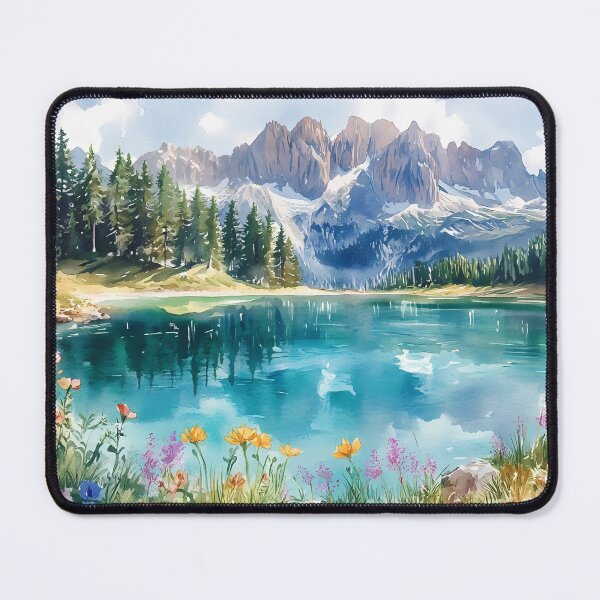 Item preview, Lake Carezza in Watercolors designed and sold by daila70.