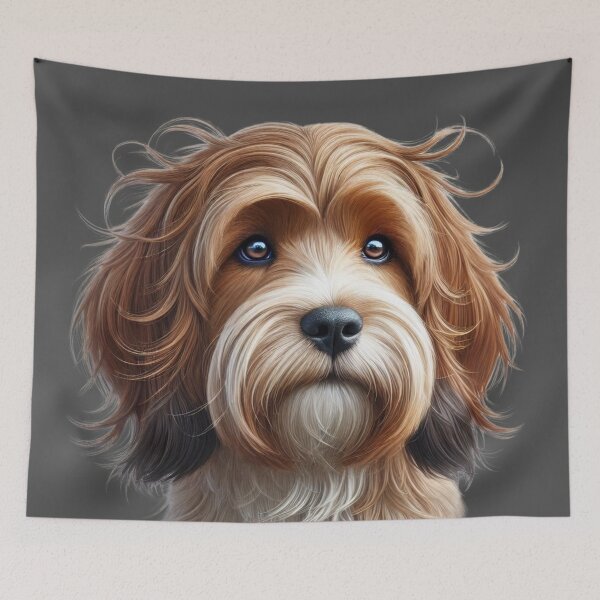 Item preview, Petit basset griffon vendeen beautiful head designed and sold by Saxbys.