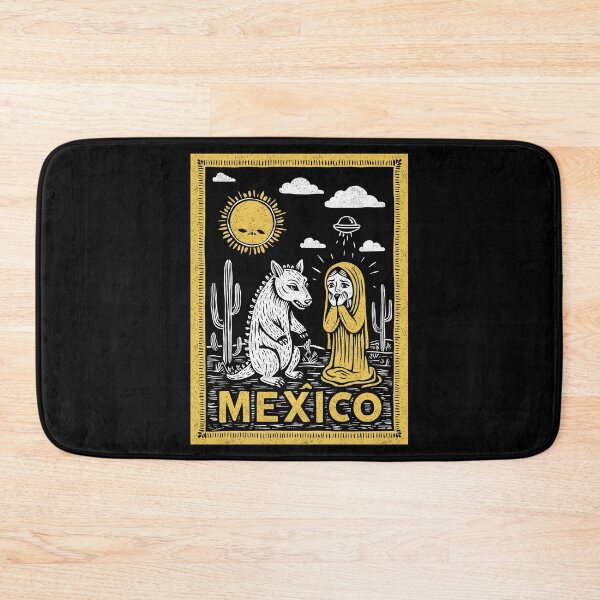 Item preview, Mexican Folklore La Llorona Chupacabra UFO Art designed and sold by Mystikos Art.