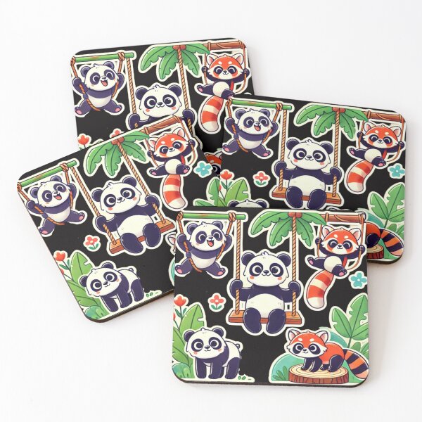 Item preview, Cute Panda and Red Panda - the playground designed and sold by DamioPolArt.