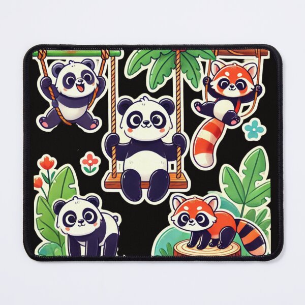 Item preview, Cute Panda and Red Panda - the playground designed and sold by DamioPolArt.