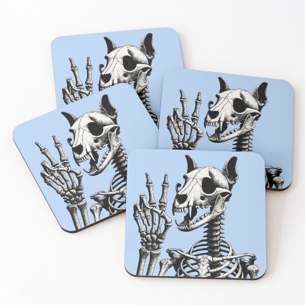 Item preview, Peace & Love from the Beyond TSQ Dog Skeleton designed and sold by TSQ.