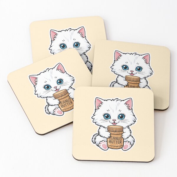 Item preview, Cat having Peanut Butter| Nutty Buddy Spread | Gobble Gala  designed and sold by Kids GobbleGala.
