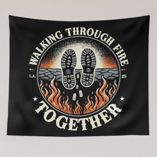 Item preview,  Walking Through the California Wildfires Together designed and sold by CreaTahiti.