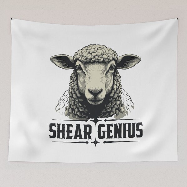 Item preview, Shear Genius - Sheep Shearer Pun Humor designed and sold by TeesYouWant.