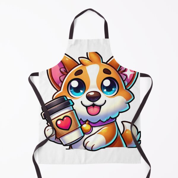Item preview, Happy Corgi Coffee Time designed and sold by DoodleWoofs.