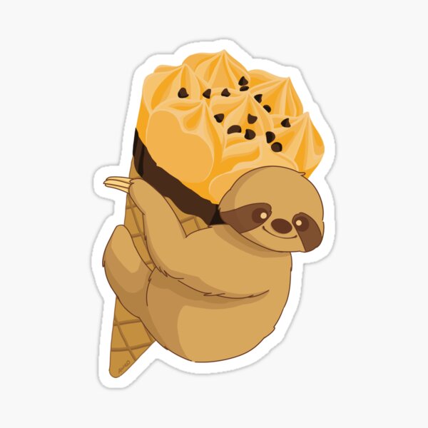 Item preview, Ice cream Sloth  designed and sold by aweodraws.