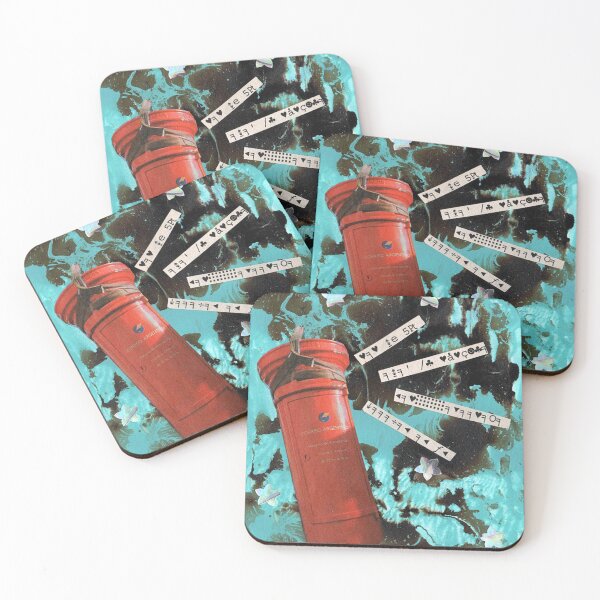 Item preview, Old Post Office Mailbox in Pouring Paint designed and sold by CarlaBotto.