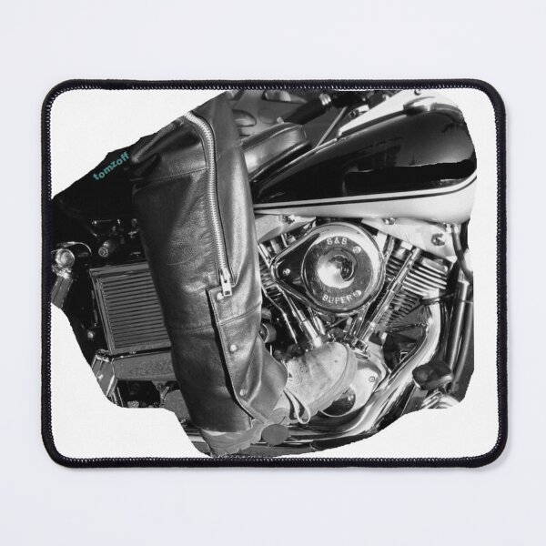 Item preview, Rocker in Leather with Chopper in Black and White designed and sold by ZoffArt-Shop.