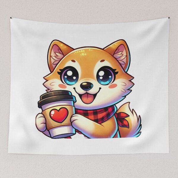Item preview, Shiba Inu Coffee Companion designed and sold by DoodleWoofs.
