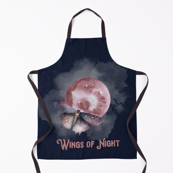 Item preview, Wings of Night Moth - Spiritual Watercolor Design with Pink Full Moon designed and sold by whereisOlga_.