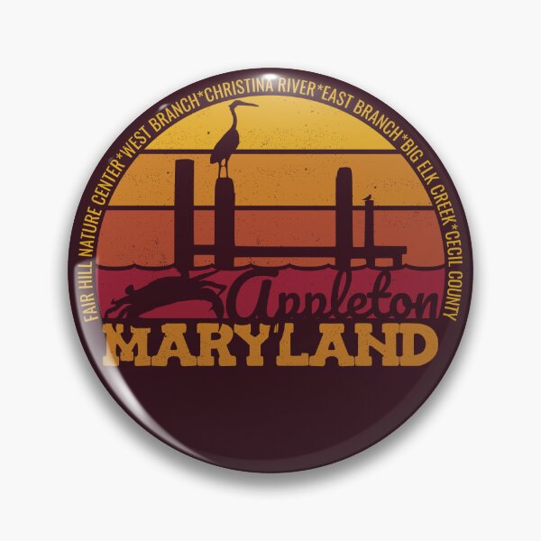 Item preview, Appleton Maryland Sunset Retro Local Pride Logo designed and sold by CRHPOD20.
