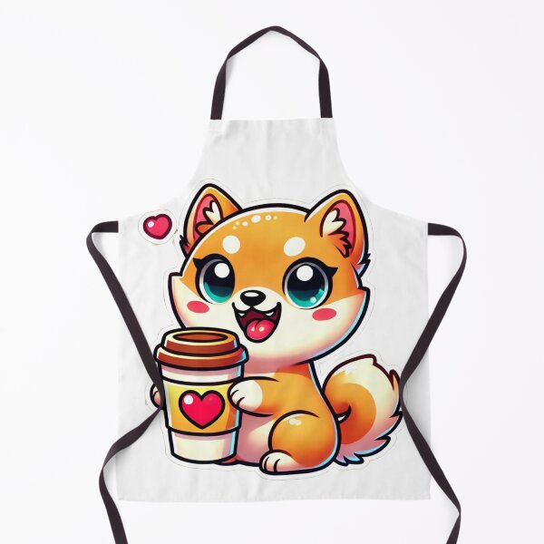Item preview, Cheerful Shiba Coffee Break designed and sold by DoodleWoofs.