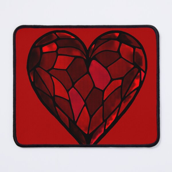 Item preview, Stained glass heart designed and sold by SpectrumShine.